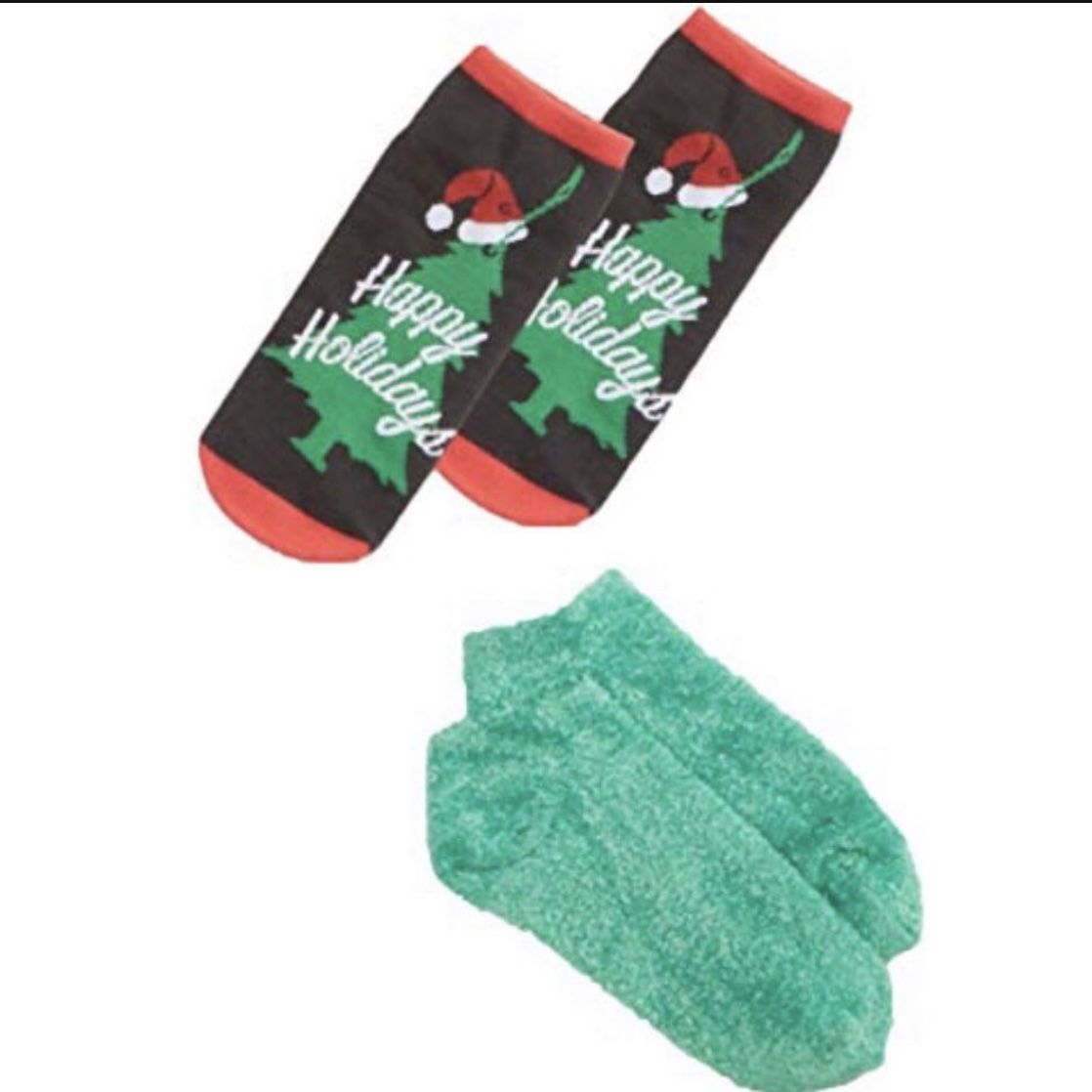 Women's 2 Pack Happy Holidays Socks
