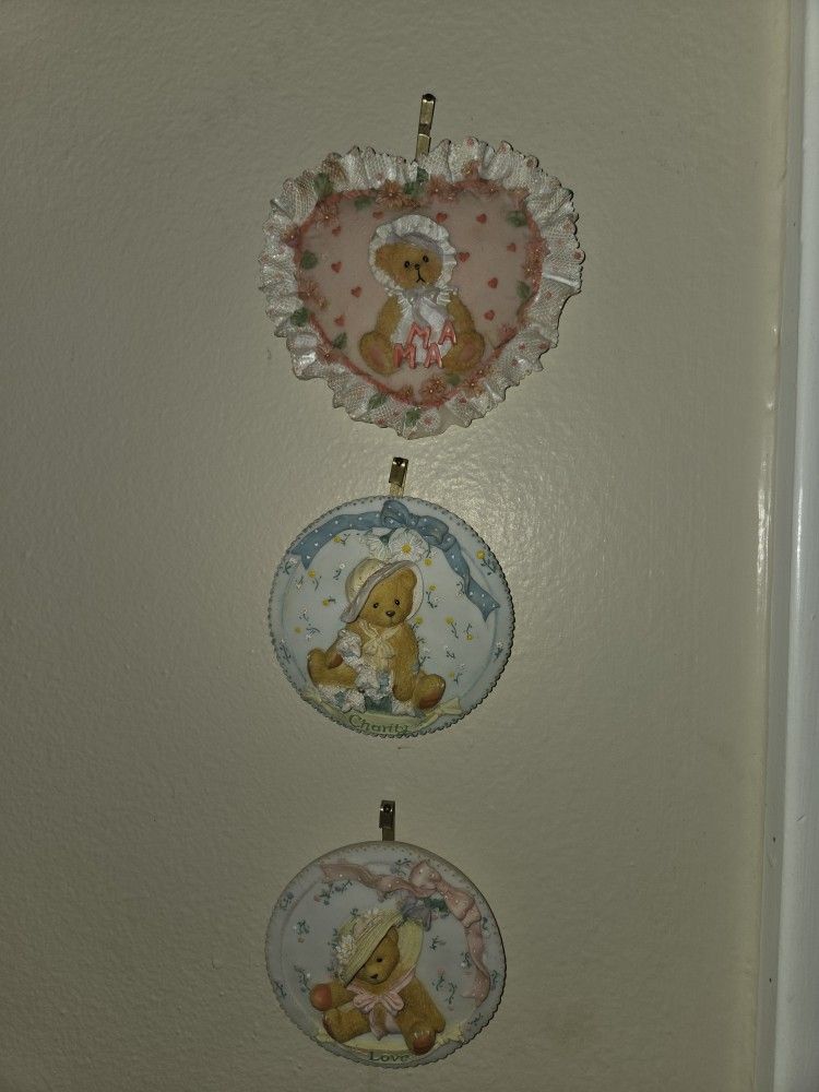 Wall Plaques Bears Girls Room