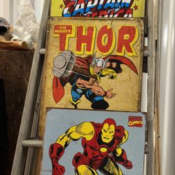 Thor, Captain America  And Iron Man