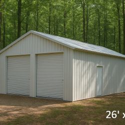 26x42 Metal Garage Building