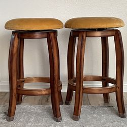Pair of Swivel Bar Stools