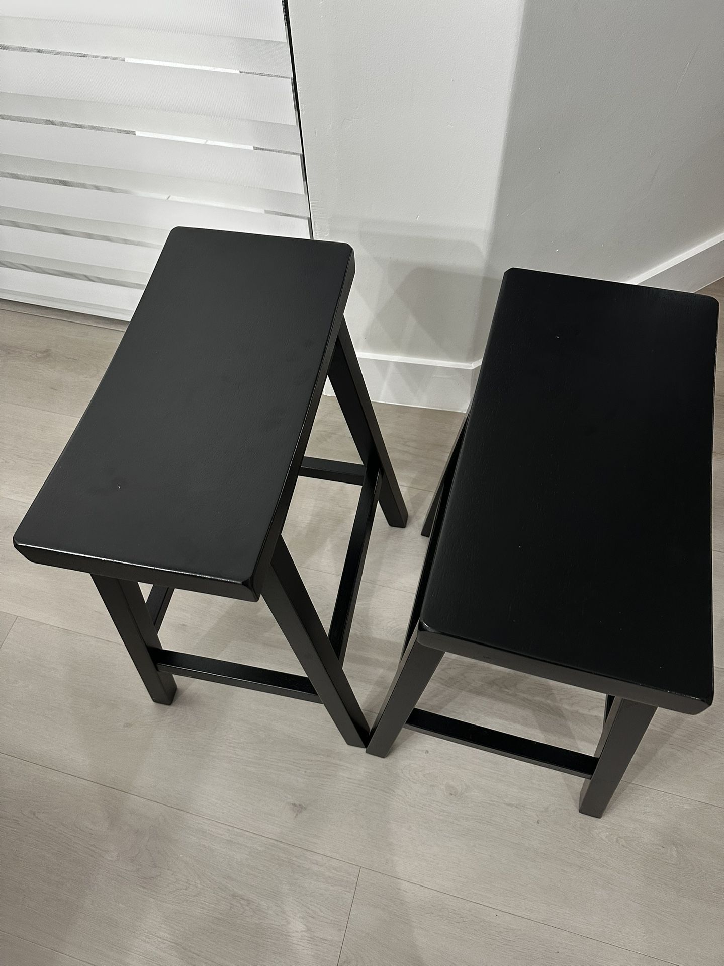 2 Black Stools