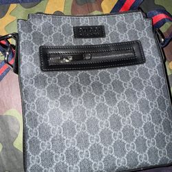 Gray Gucci Canvas Bag