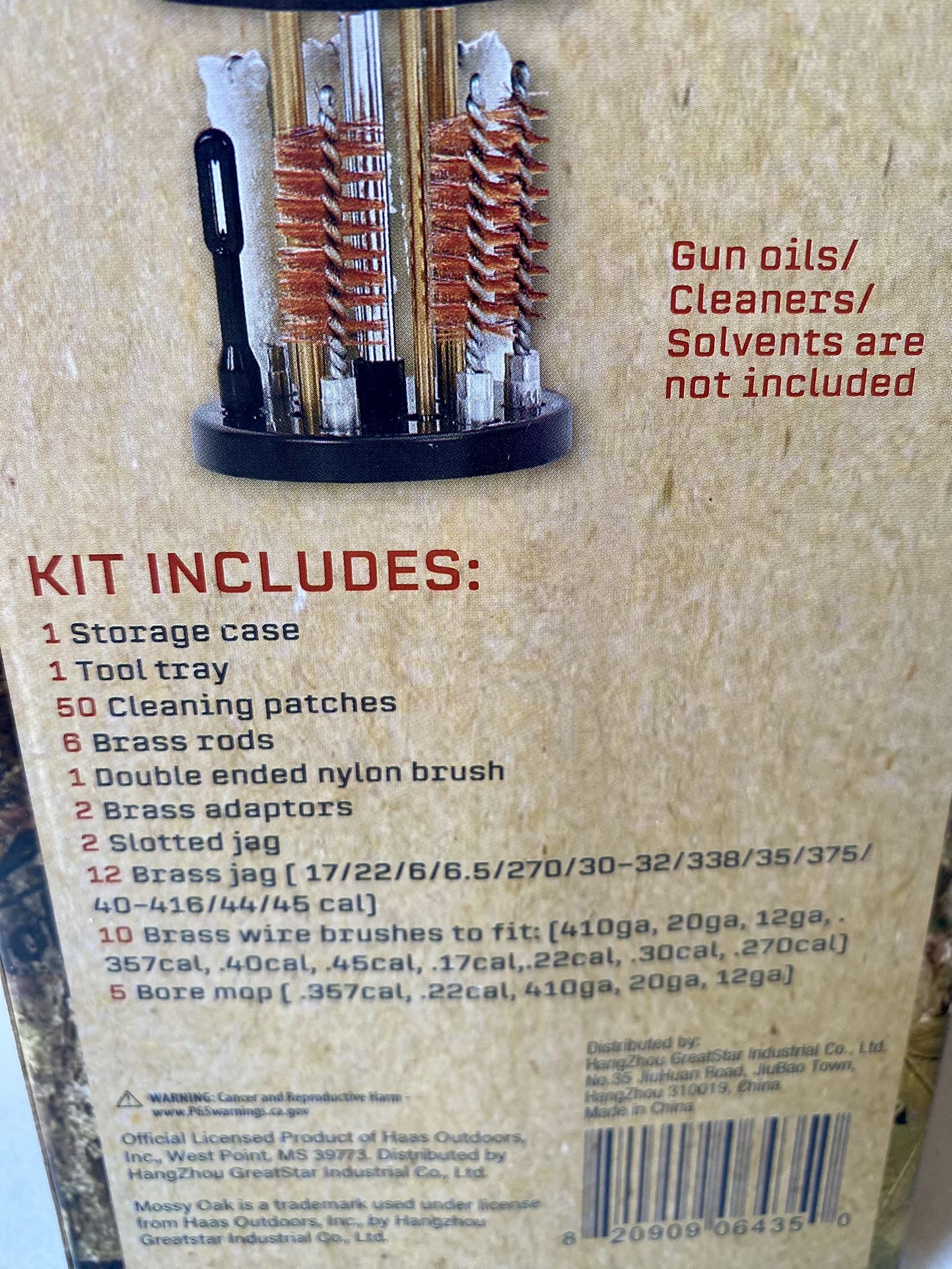 90 Pcs Gun Rifle Cleaning Kit Shell Case