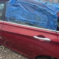 Rear Driver Door Shell 2011-2014 Hyundai Sonata Paint Code T4