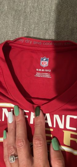 Boys NFL 49er dri fit tshirt size medium