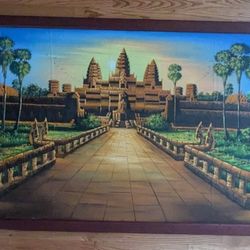 Angkor Wat Painting With Frame 