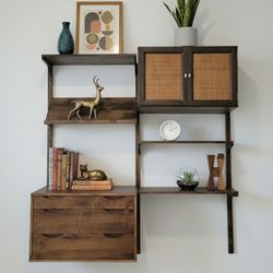 Vintage Mid Century Modern Wall Unit 