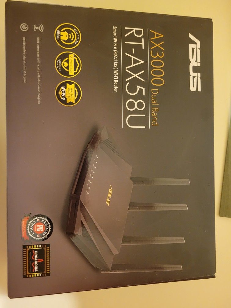 Asus Rt Ax58u Wirelss Router $50