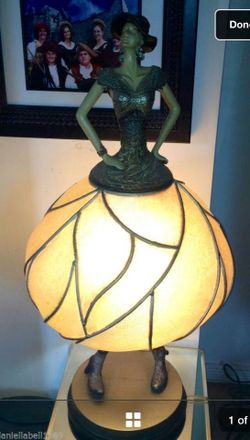 Beautiful one of a kind Victorian 3ft Tall Lady Table Lamp