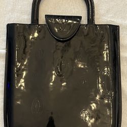 Cartier  Happy Birthday Top Handle Handbag Patent Leather