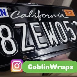 License Plates Wrap