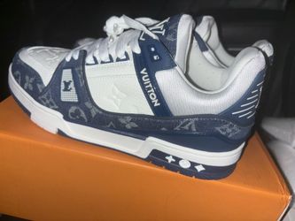 louis vuitton lv trainers monogram denim