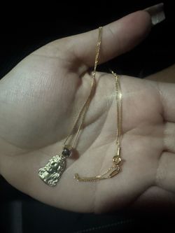 Cadenas y argollas de oro 10k italiano