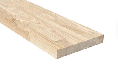 10 in. W x 24 in. D Unfinished Hevea Floating Decorative Wall Shel