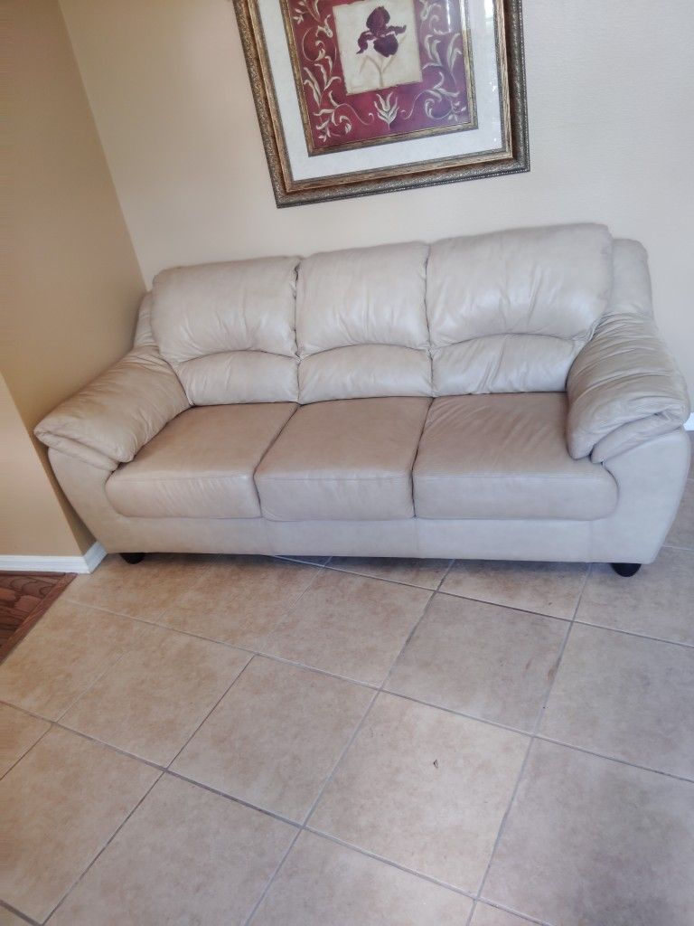Great Leather Sofa 77" Long