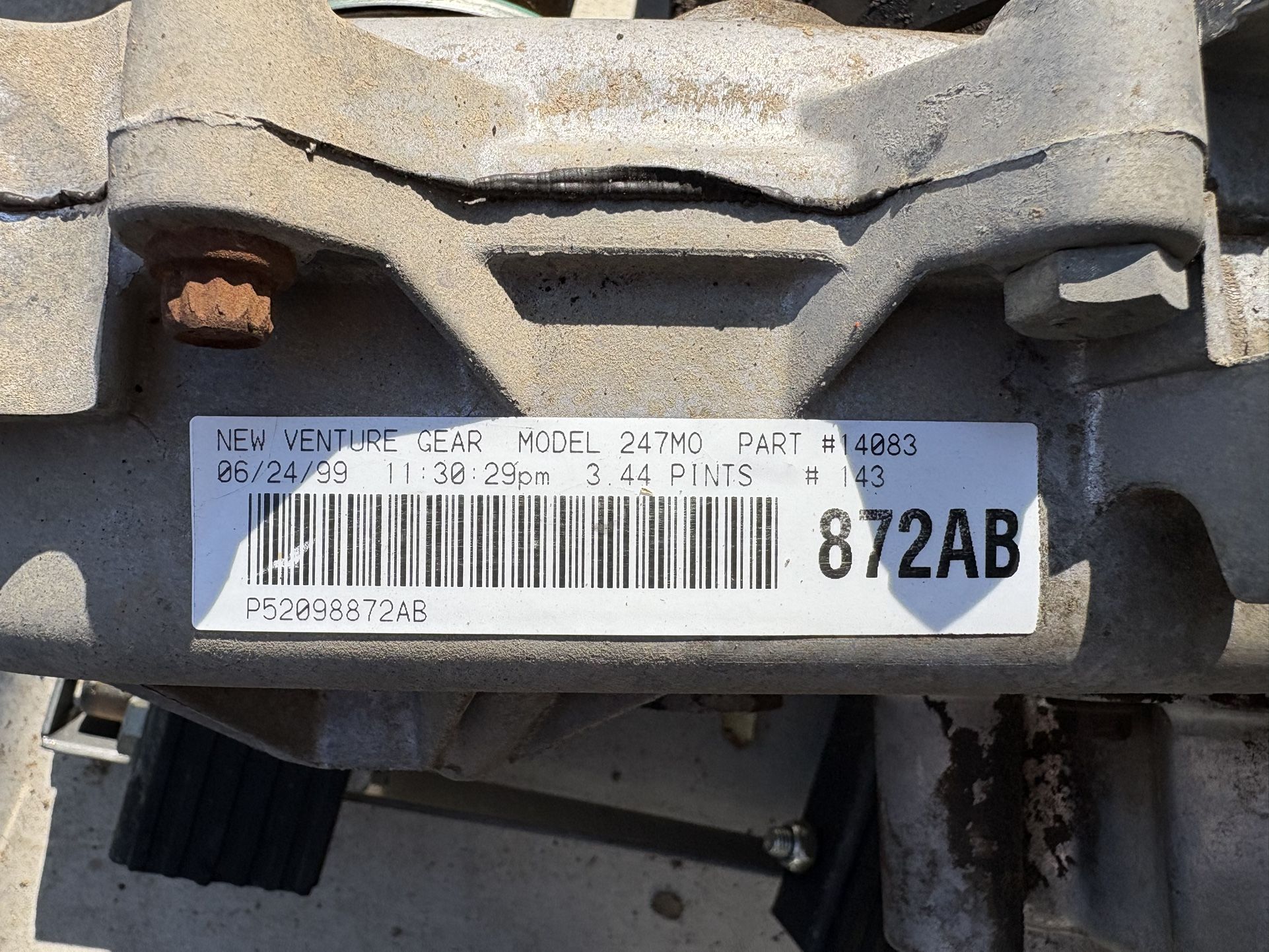99 Thru 04 Jeep Grand Cherokee 247 Transfer Case