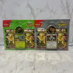 New/Sealed Pokemon Ascended Heroes 2-Pack Blisters (11 Left)