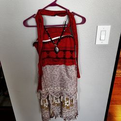 Moana Dress  Size  Kids Large