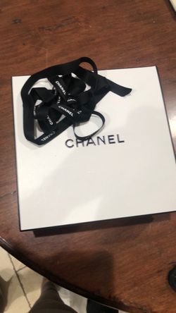 Chanel box with ribbon