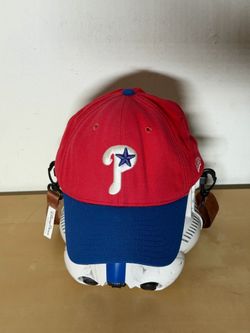 Vintage New Era Philadelphia Phillies Red Blue Strapback Hat Adjustable Cap
