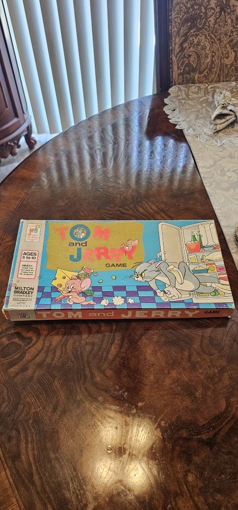 Tom And Jerry Board Game Milton Bradley 1977 / Hanna Barbera / Scooby Doo / Yogi Bear / The Jetsons / Flintstones / Smurfs / Pokémon / Vintage