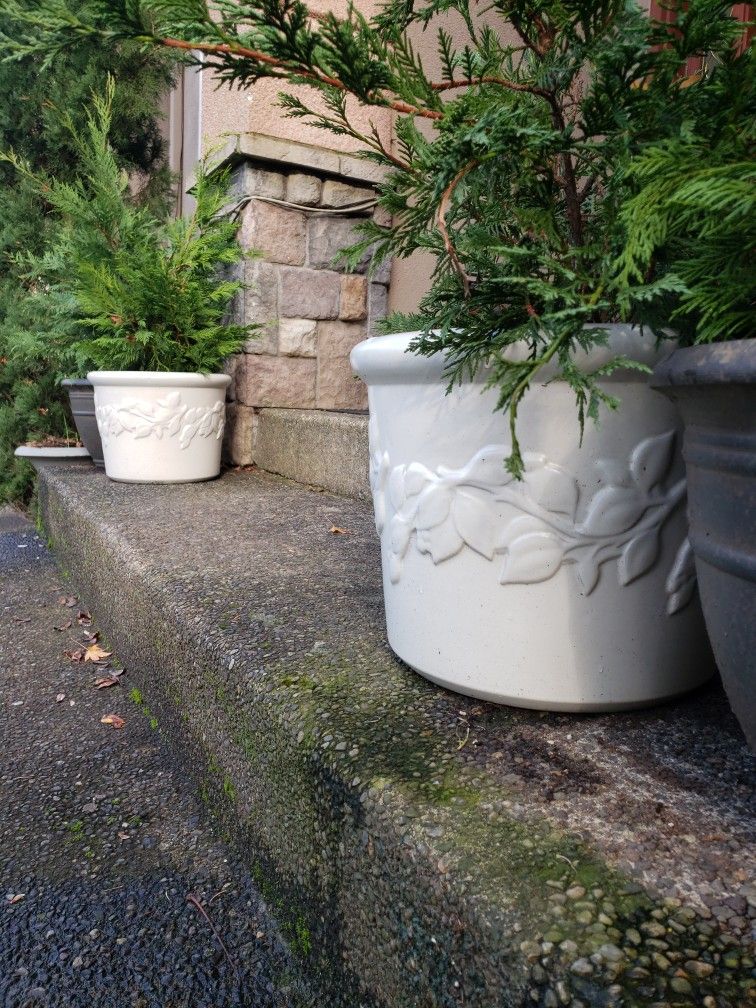 Planter Pots, Large, Porcelain/ceramic 