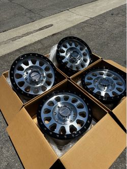 Method MR315 8x170 and 8x180 18” Wheels Machined with Gloss Black Rings