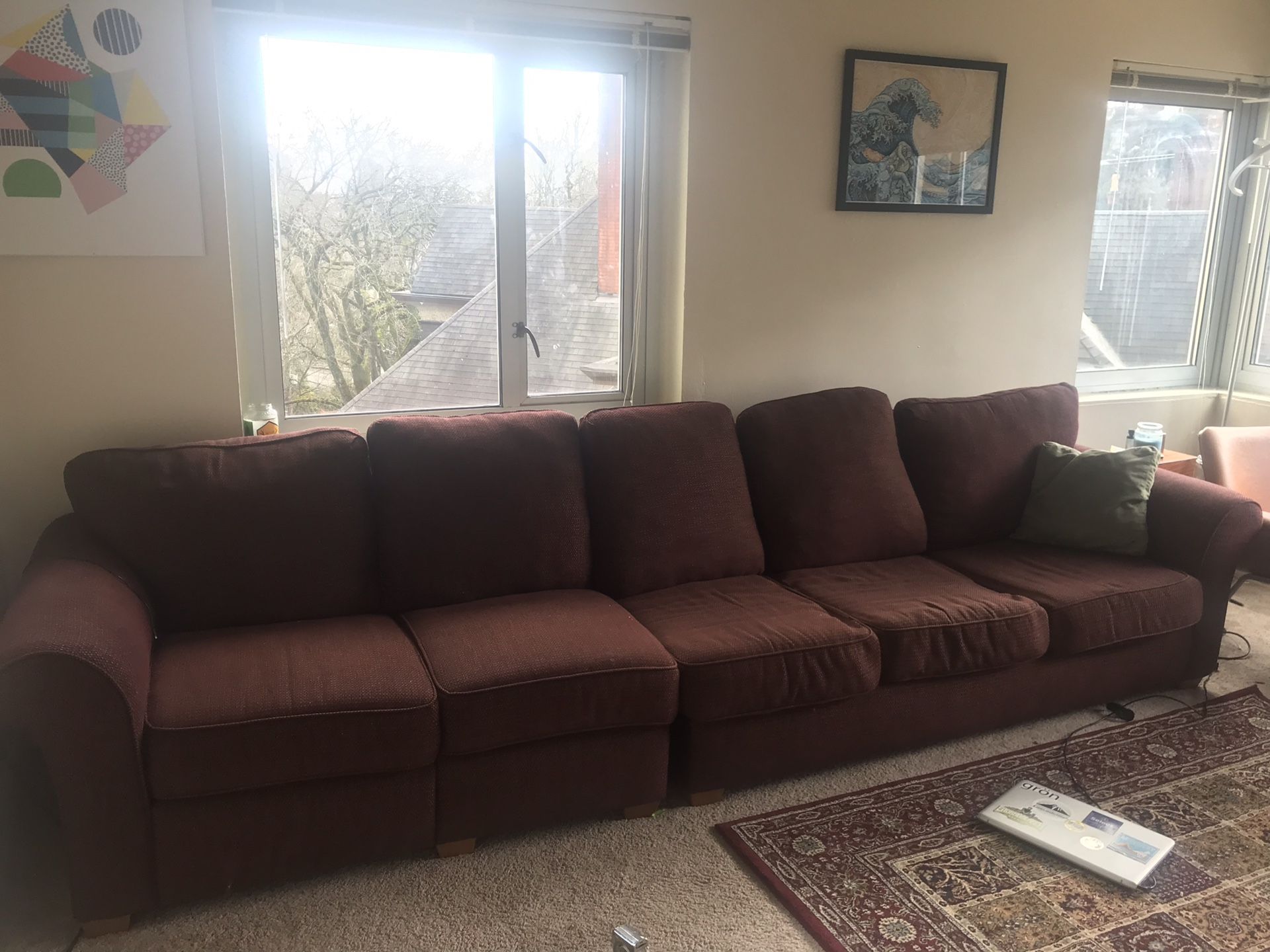 Sleeper Sectional with Reclining Seat