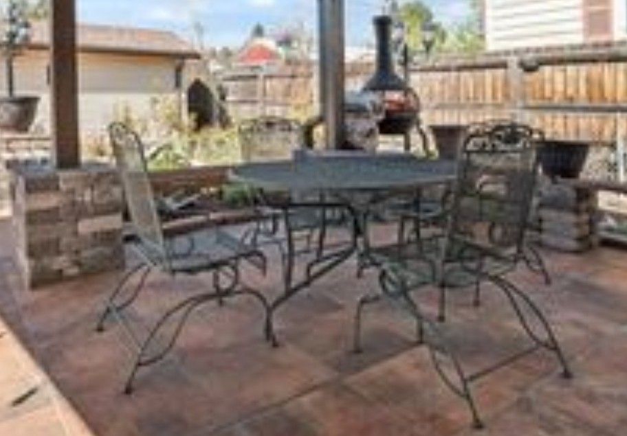 Wrought Iron Table & Chairs