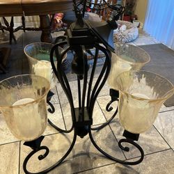 Chandelier Crackle Glass Light