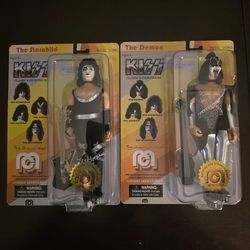 KISS MEGO FIGURES STARCHILD AND DEMON PAUL AND GENE CIB