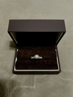 Solid 14k White Gold Engagement Ring