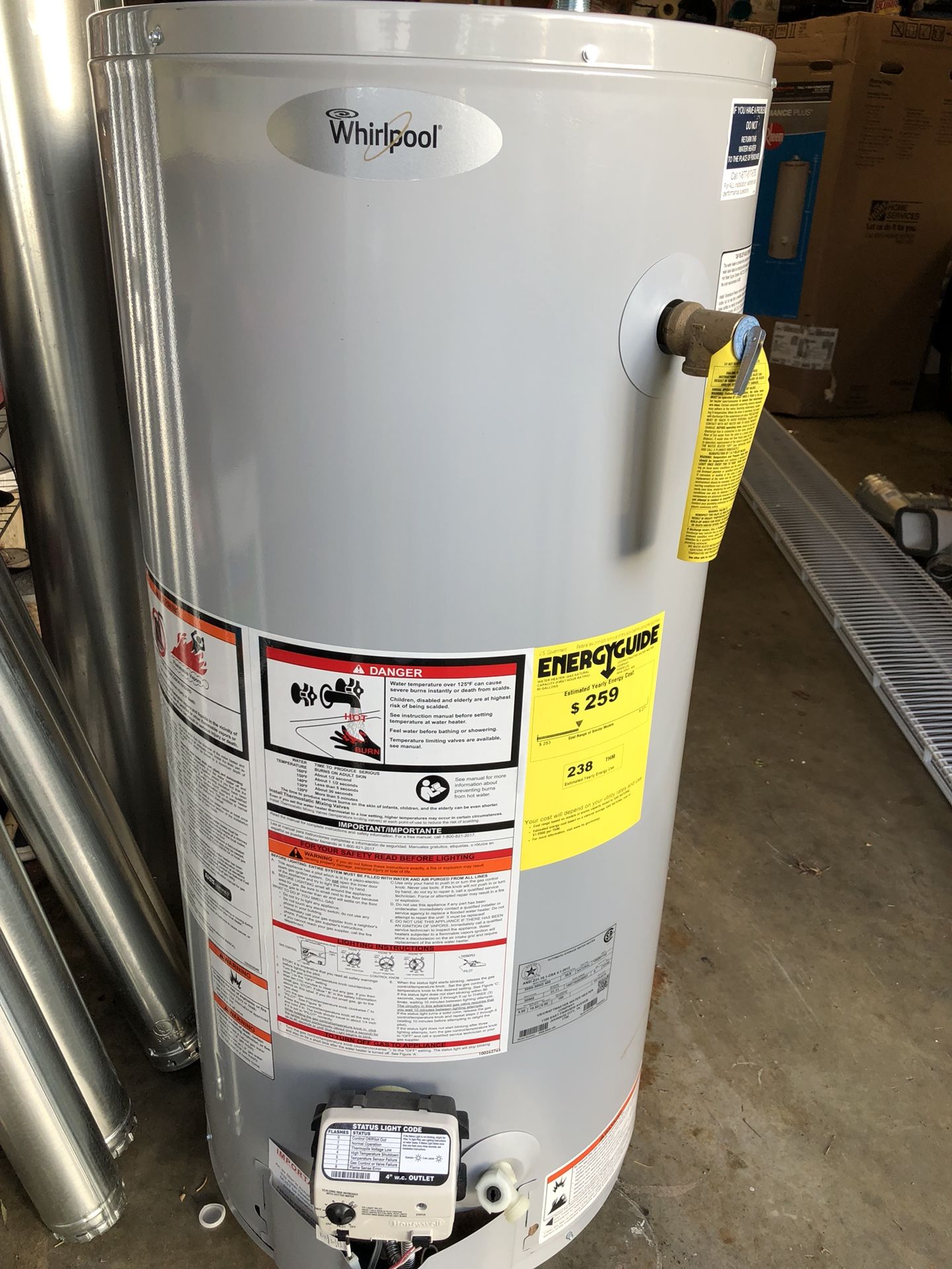 Gas Water Heater tank