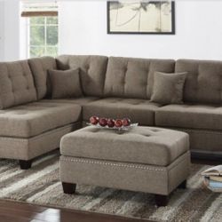 Sectional Sofa + Ottoman