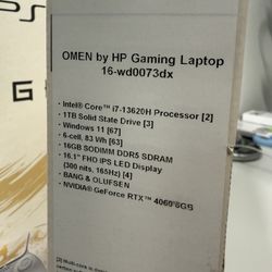 Laptop HP Omen 16 i7 13Th 16Gb 1Tb RTX 4060