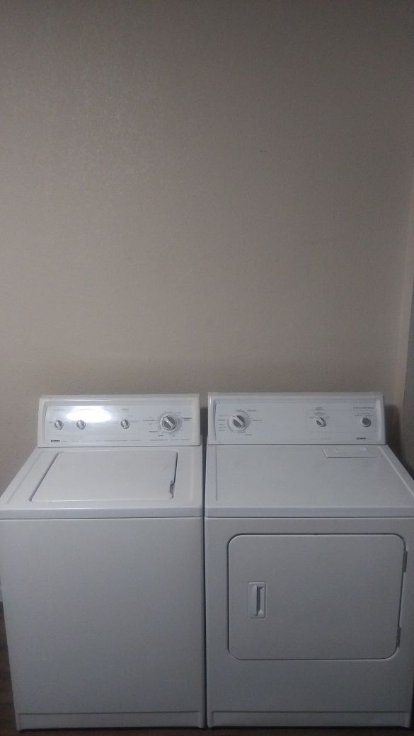GUARANTEE ONE YEAR KENMORE 70 SERIES HEAVY DUTY SUPER CAPACITY PLUS WASHER AND DRYER SET