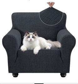 New Super Stretch Armchair Covers (Chair 35"-45", Dark Gray)
