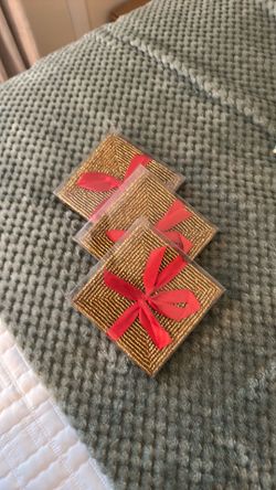 Brand New - Sets of 4 Beaded Coasters