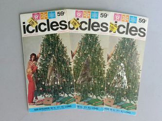 Vintage Christmas icicles unopened 1970s