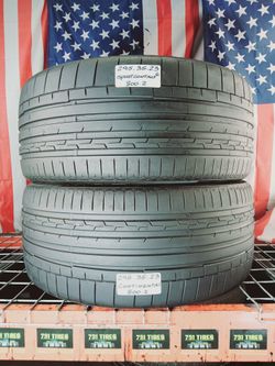 ✅ 2 USED TIRES 295/35R23 CONTINENTAL SPORTCONTACT 6  Max Performance Summer Tires in 295/35ZR23 Max Performance Summer