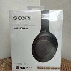 NEW Sony Wireless Noise Canceling Stereo Headset WH-1000X M3