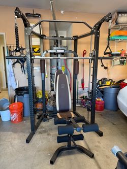 Marcy weight bench set