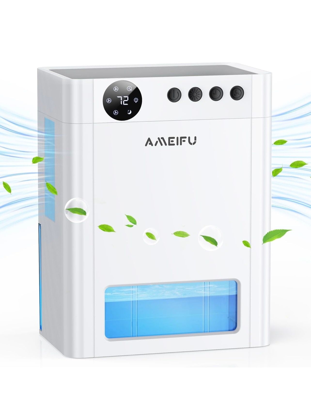 NEW IN BOX Dehumidifier, AMEIFU 1000 Sq. Ft Dehumidifier for Basement with 135 OZ Water Tank, Quiet Dehumidifier