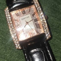 Cartier Gold Diamond Watch