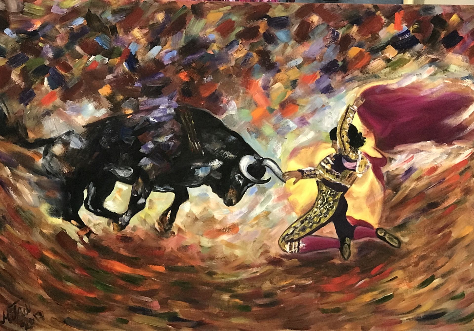Original oil painting on canvas