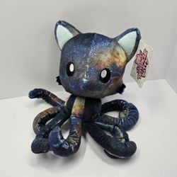 Tentacle Kitty Galaxy Kitty Plush Nebula Stars Stuffed Toy 12" Octopus 2021
