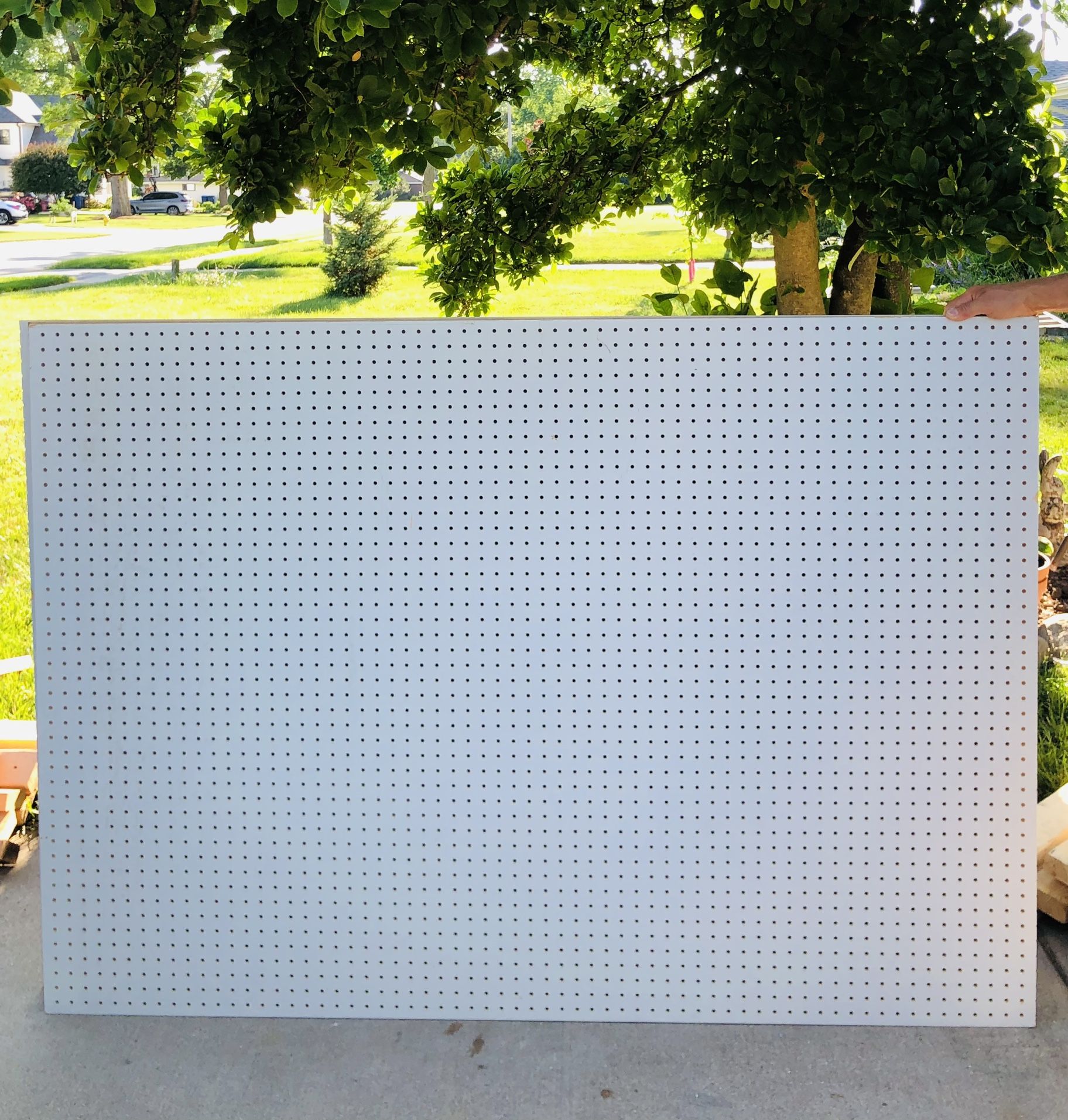 Pegboard Panel Size1/4 thick 66/46 $15 