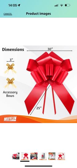 Red Butterfly Shape Gift Bow