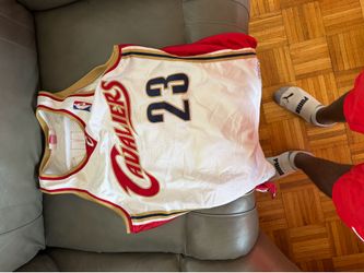 Authentic Mitchell and Ness LeBron James rookie Cleveland Cavs jersey